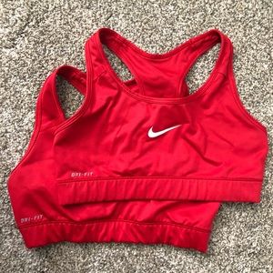 2 Nike dri-fit sports bras